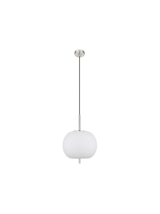 Globo Lighting Pendant Light Single-Light for Socket E14, E.14 Silver