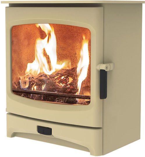 Charnwood Aire 7 Gusseisen Holzofen Luftheizung 7kW Almond