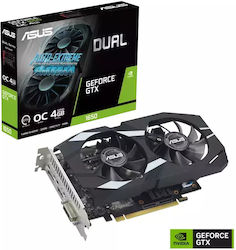 Asus GeForce GTX 1650 4GB GDDR6 Dual P-EVO D6 OC Κάρτα Γραφικών