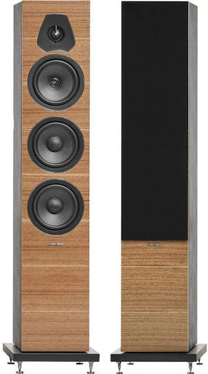 Sonus Faber Lumina Iii Ζεύγος Ηχείων Hi-Fi Δαπέδου 50W Καρυδιά