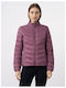 Kurz Damen Puffer Jacke für Winter Lila