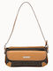 Leder Damentasche Schultertasche Schwarz