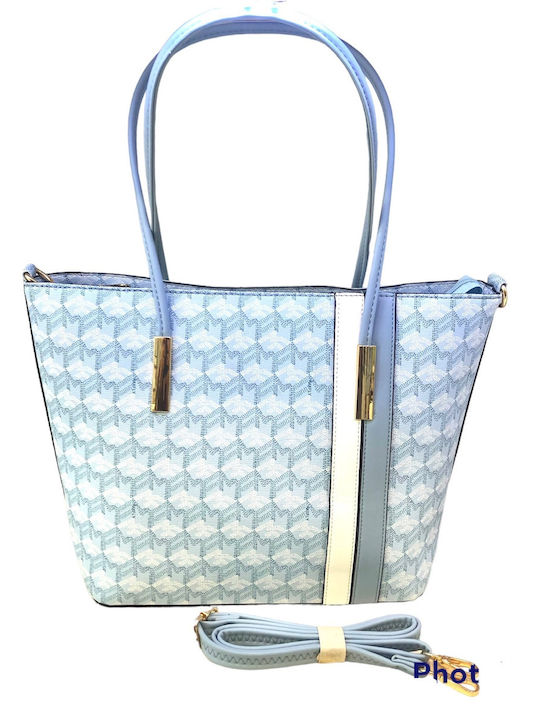 Vosntou Rispa Women's Bag Shopper Shoulder Light Blue