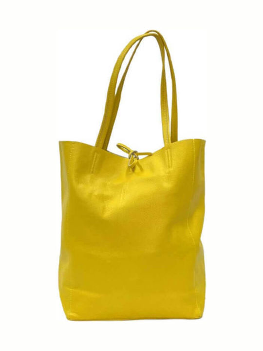 Market Leather Women's Bag Shopper Shoulder Yellow
