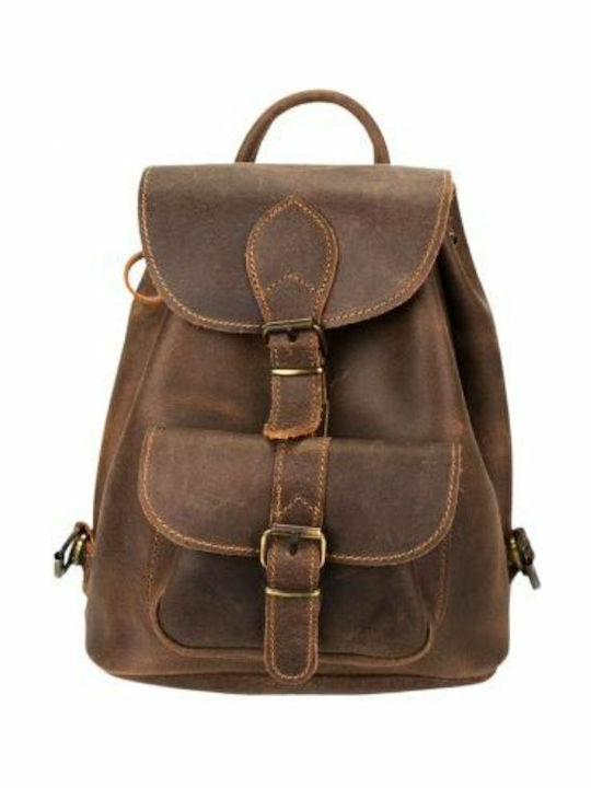 Model 142 Leder Damentasche Rucksack Braun