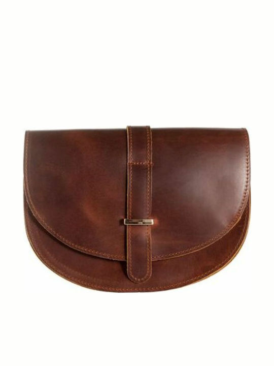 By -women's Leather Women's Bag Crossbody Brown