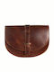 By -women's Leather Women's Bag Crossbody Brown