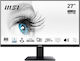 MSI PRO MP273A IPS Monitor 27" FHD 1920x1080 with Response Time 4ms GTG