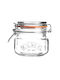 KIlner Jar for Coffee / General Use with Airtight Lid Glass Transparent 500ml 1 Piece