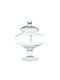 Lampiris Interiors General Use Glass Vase with Lid Transparent 20x20x20cm 1 Pieces