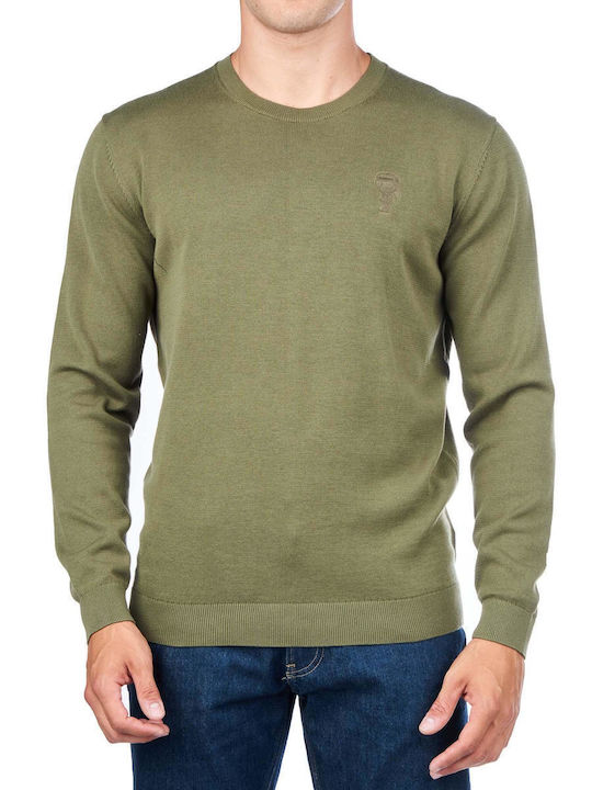 Karl Lagerfeld Men's Long Sleeve Sweater Green