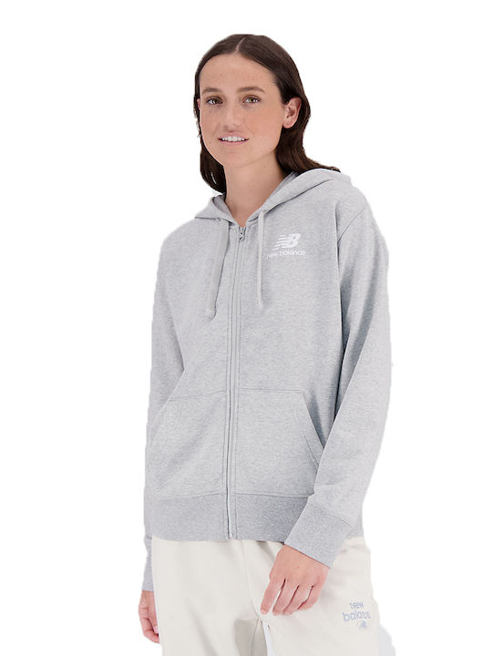 New Balance Women's Hooded Cardigan Gray