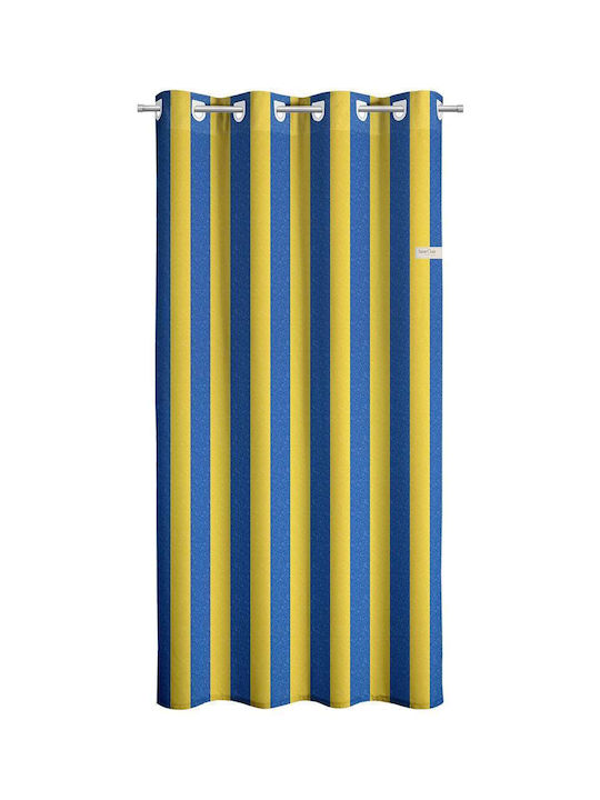 Saint Clair Kids Grommet Top Curtain Stripes Yellow 1752030115080 165x250cm