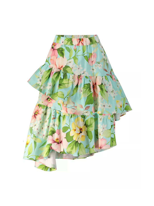 Twinset Kids Skirt Floral Green