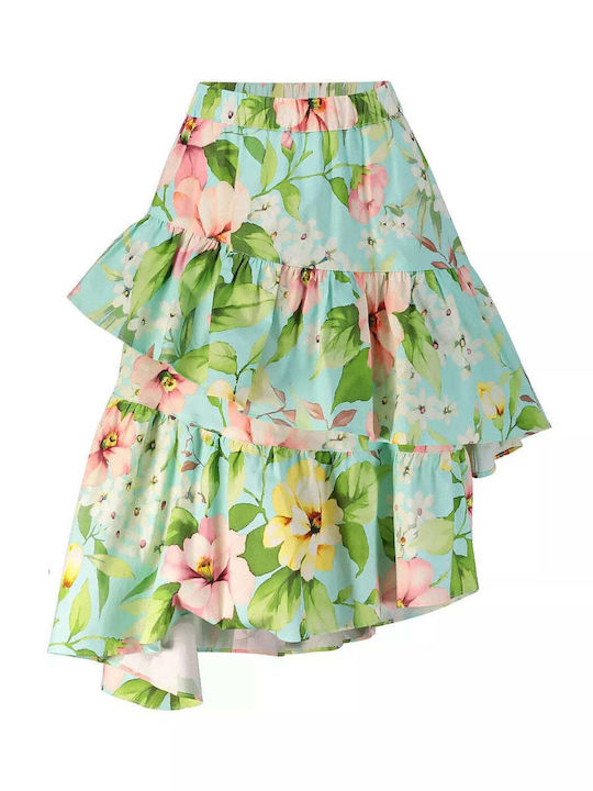 Παιδική Φούστα Floral Πράσινη