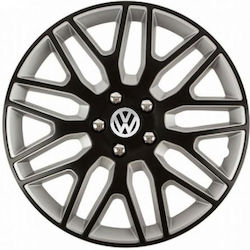 Versaco Dakar Nc Car Hubcaps 14" with VW Brand Logo 4 Pieces