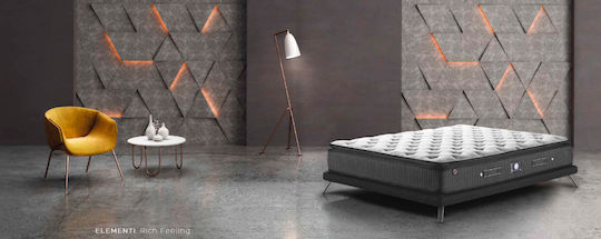 Linea Strom Beyond Elementi Υπέρδιπλο Ορθοπεδικό Στρώμα 170x200x28cm με Ελατήρια & Ανώστρωμα
