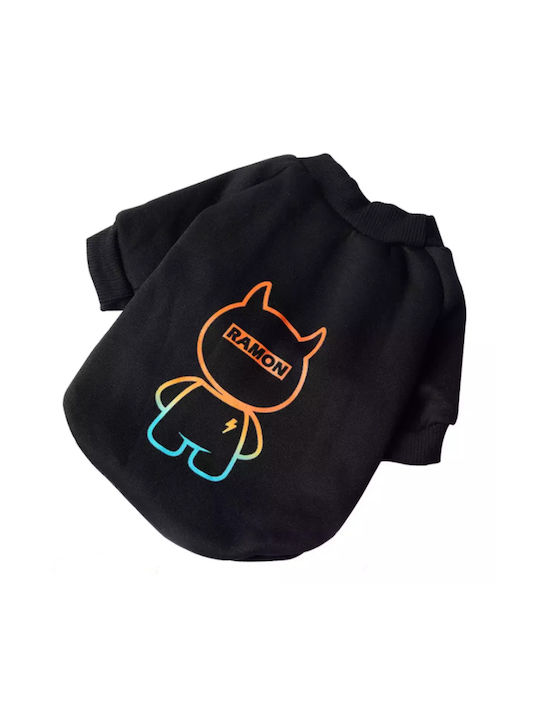 Animal Ramon Sweatshirt Dog in Black color 38cm.