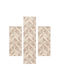 Decostar Loom-s 50741-824 Σετ Μοντέρνα Χαλιά Κρεβατοκάμαρας Μπεζ 50741-824 3τμχ