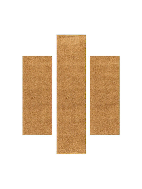 Decostar Dolce-s 71181-808 Σετ Μοντέρνα Χαλιά Κρεβατοκάμαρας Κίτρινα DE172245 3τμχ