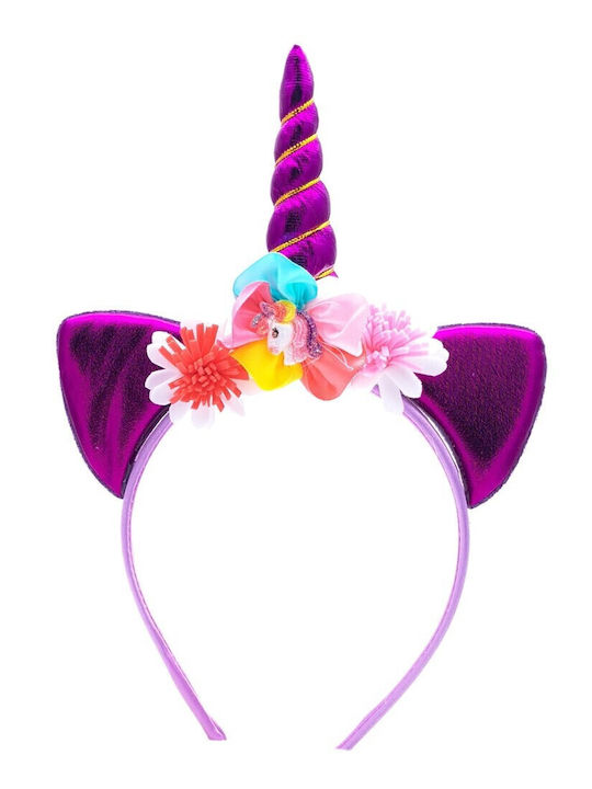 Kids Headband Hairacc-10656 with Unicorn Purple