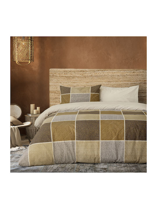 Kocoon Single Cotton Duvet Cover Set with Pillowcases 165x245 Beige