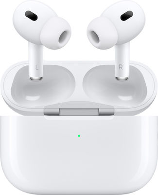 Apple AirPods Pro (2nd generation) with MagSafe Charging Case (USB‑C) In-ear Bluetooth Handsfree Headphone Sweat Resistant and Charging Case White