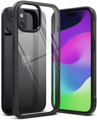 Ringke Fusion Bold Back Cover Πλαστικό / Σιλικόνης Μαύρο (iPhone 15)