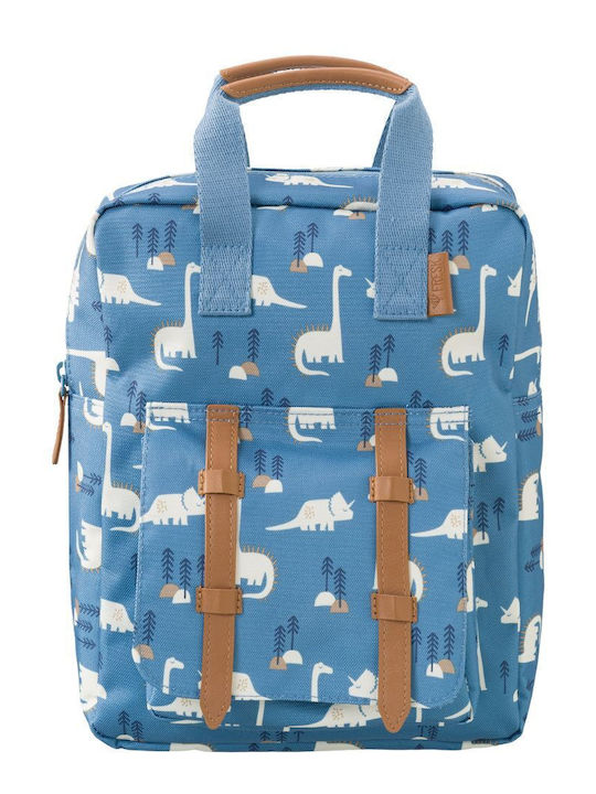 Fresk Small Dino Schulranzen Rucksack Kindergarten in Blau Farbe