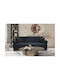 Lena Dreisitzer Sofa Bett Schwarz 210x80x75cm
