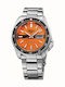 Seiko 5 Men's Watch 42.5mm Automatic With Silver Metal Bracelet