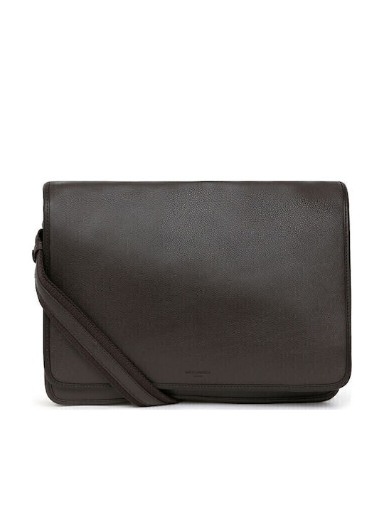 Hexagona Leather Men's Brown Messenger Bag