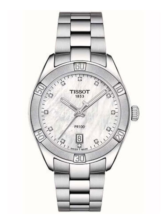 Tissot Дамски Часовник 36мм Кварцов със Сребрис...