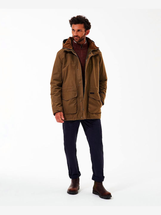 Barbour Men's Winter Jacket Waterproof Brown