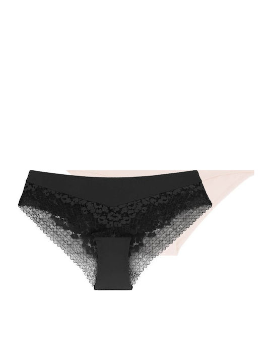 Dorina Hipster Γυναικεία Slip 2Pack με Δαντέλα