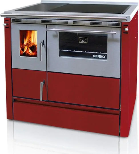 Senko SG-90 Metallic Wood Burning Stove 7.5kW Gray