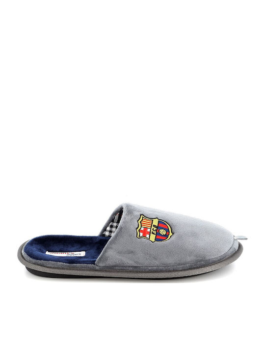 Adam's Shoes Χειμερινές Ανδρικές Παντόφλες Γκρι