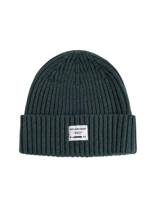 Pepe Jeans Knitted Beanie Cap Green