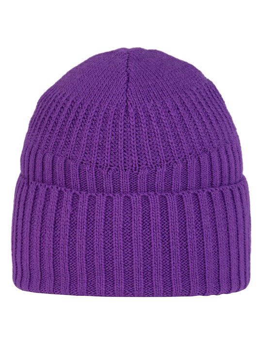 Buff Beanie Unisex Fleece Σκούφος Πλεκτός σε Μωβ χρώμα