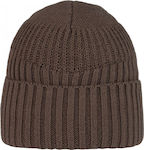 Buff Knitted Fleece Beanie Cap Brown .10.00