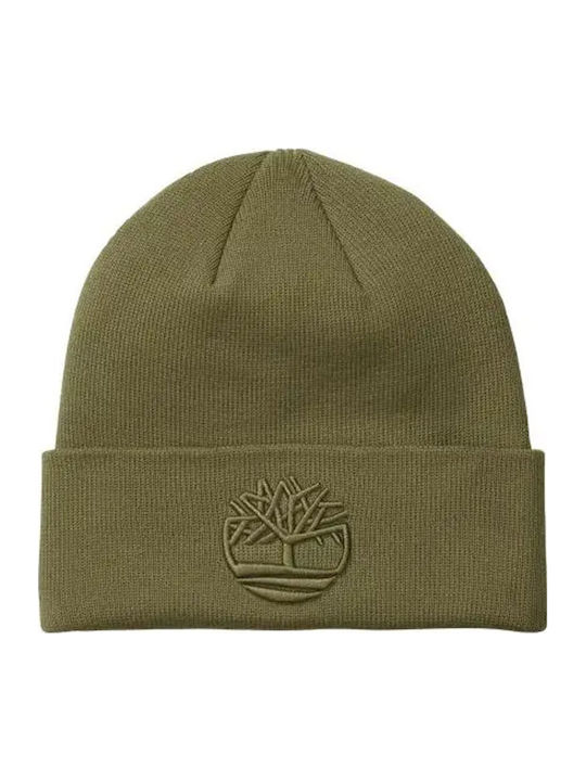 Beanie Unisex Beanie Knitted in Khaki color