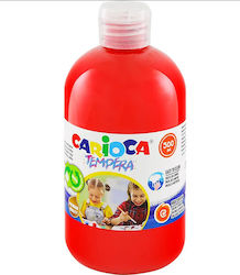 Carioca Tempera Colour Paint Red #FF0000 500ml