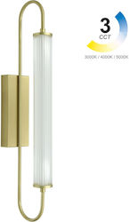 Gekas Liza Φωτιστικό Μπάνιου LED Χρυσό 60x15x8εκ.
