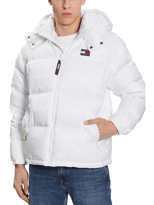 Tommy Hilfiger Men's Winter Puffer Jacket White