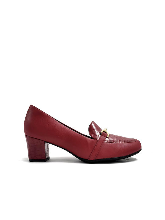 Piccadilly Anatomic Burgundy Heels