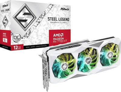 ASRock Radeon RX 7700 XT 12GB GDDR6 Steel Legend OC Graphics Card