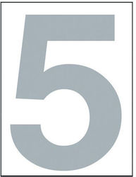 Ergo House Number 3 Sign Silver 7cm 572410.0029