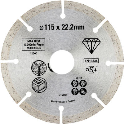 Stanley Grinding Disc 115mm