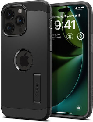 Spigen Tough Armor MagFit Coperta din spate Silicon / Plastic rezistent Negru (iPhone 15 Pro Max)