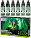 Green Stuff World Modellbau Farbset Faded Green...